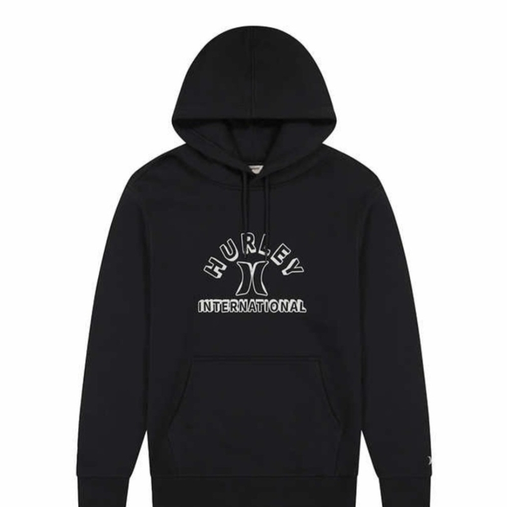Hurley Black Graphic Hoodie for Men - Picture 5 of 6